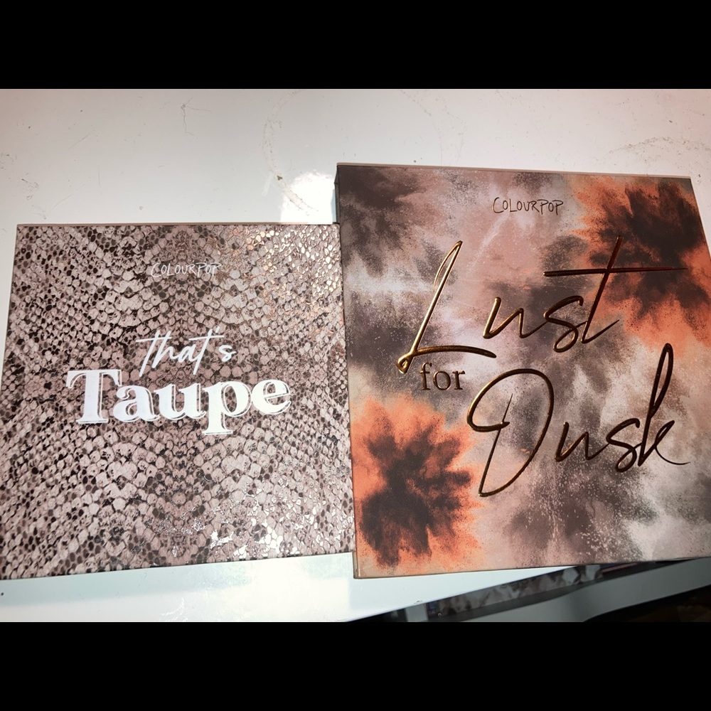 2 colourpop  palettes